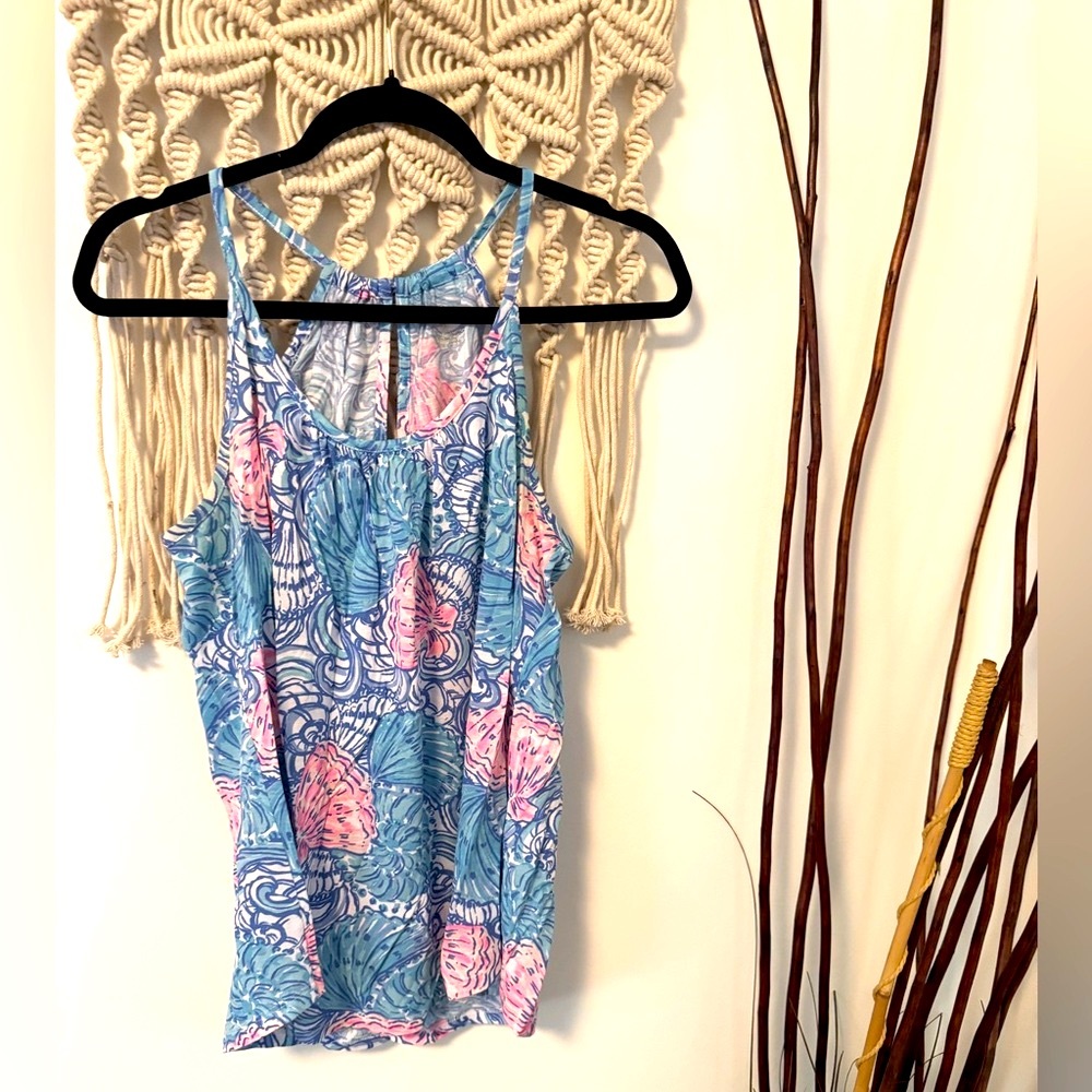 Lilly Pulitzer Alek Halterneck Tank Top Size S